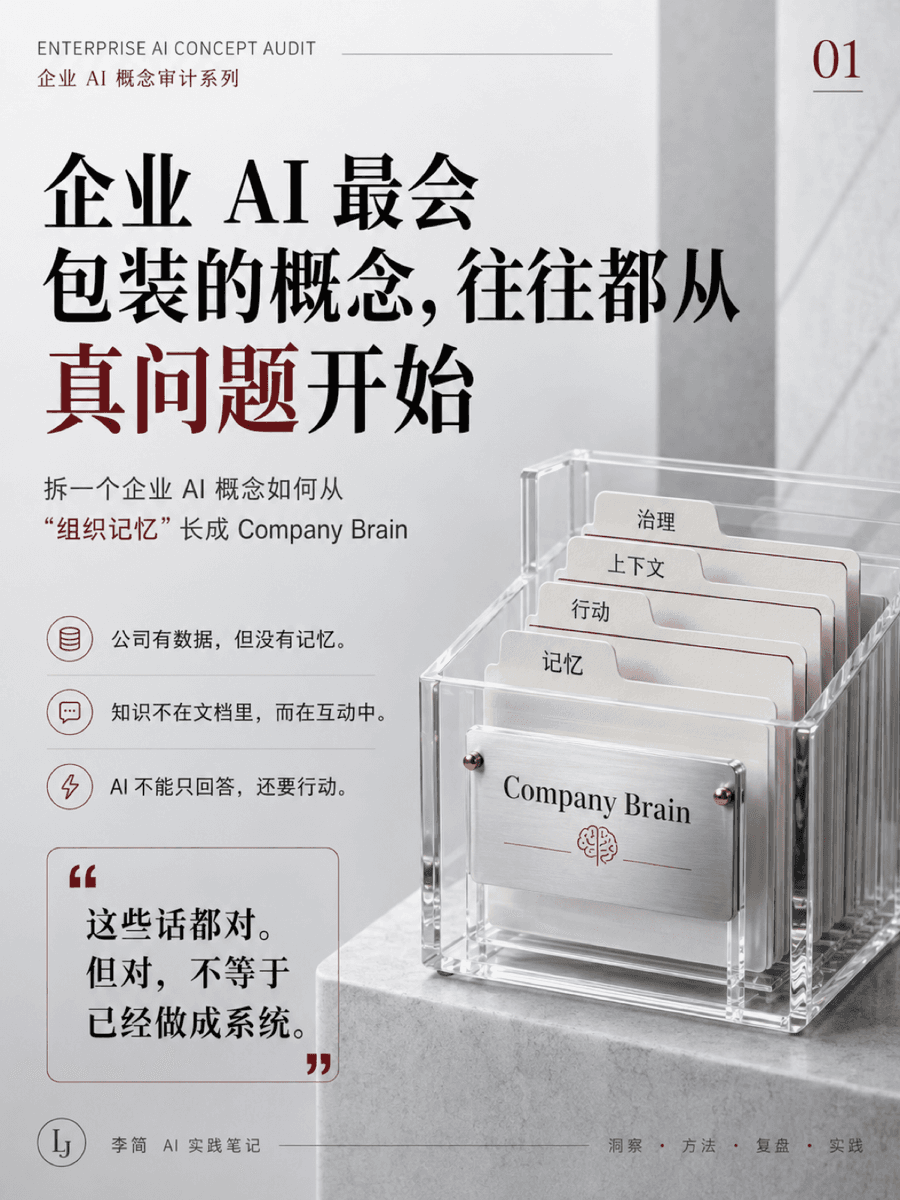 Company Brain 这个概念怎么包装的？📦