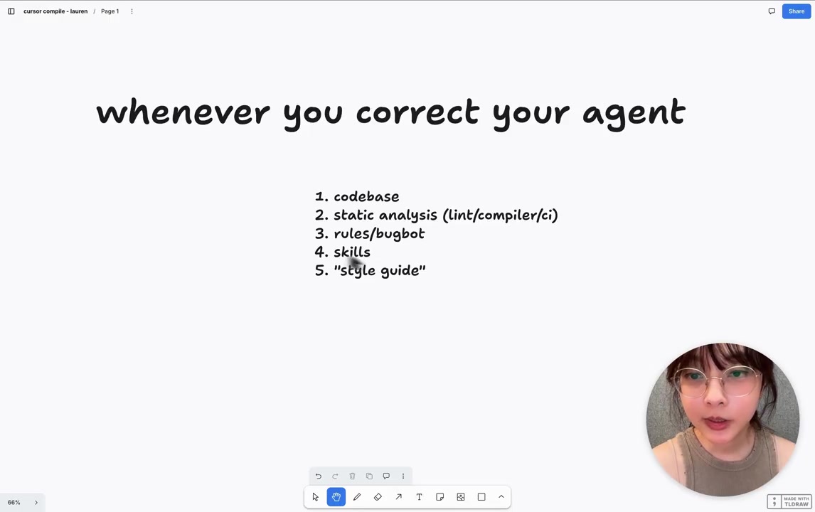 whenever you correct your agent